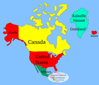 Mapa Politico De America Del Norte Paises Y Capitales / Mapa Mudo De